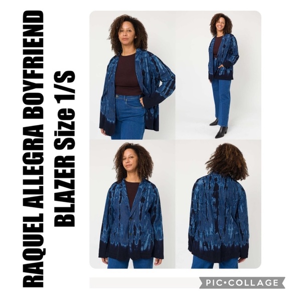 RAQUEL ALLEGRA BOYFRIEND BLAZER Size 1/S - Picture 1 of 12